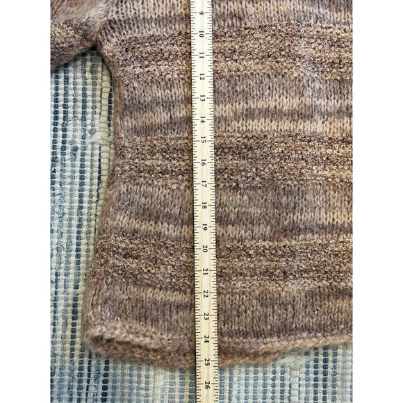 Vintage 80s Knit Cardigan The Broadway Made in Italy Wool Blend Ombre Women's L - Picture 7 of 8